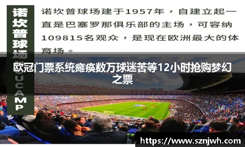 欧冠门票系统瘫痪数万球迷苦等12小时抢购梦幻之票